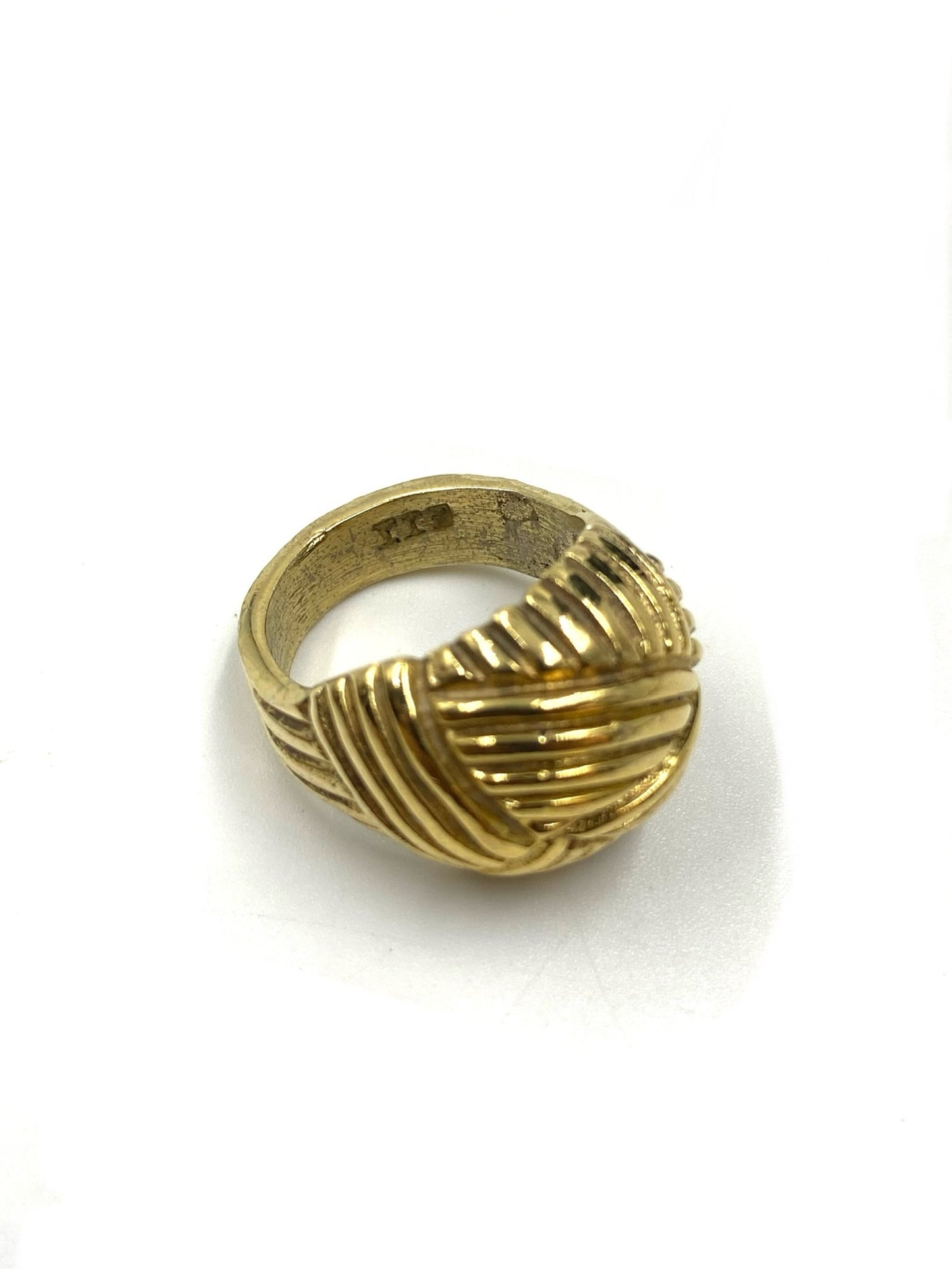1980s Gold Domed Ring Size 5.5