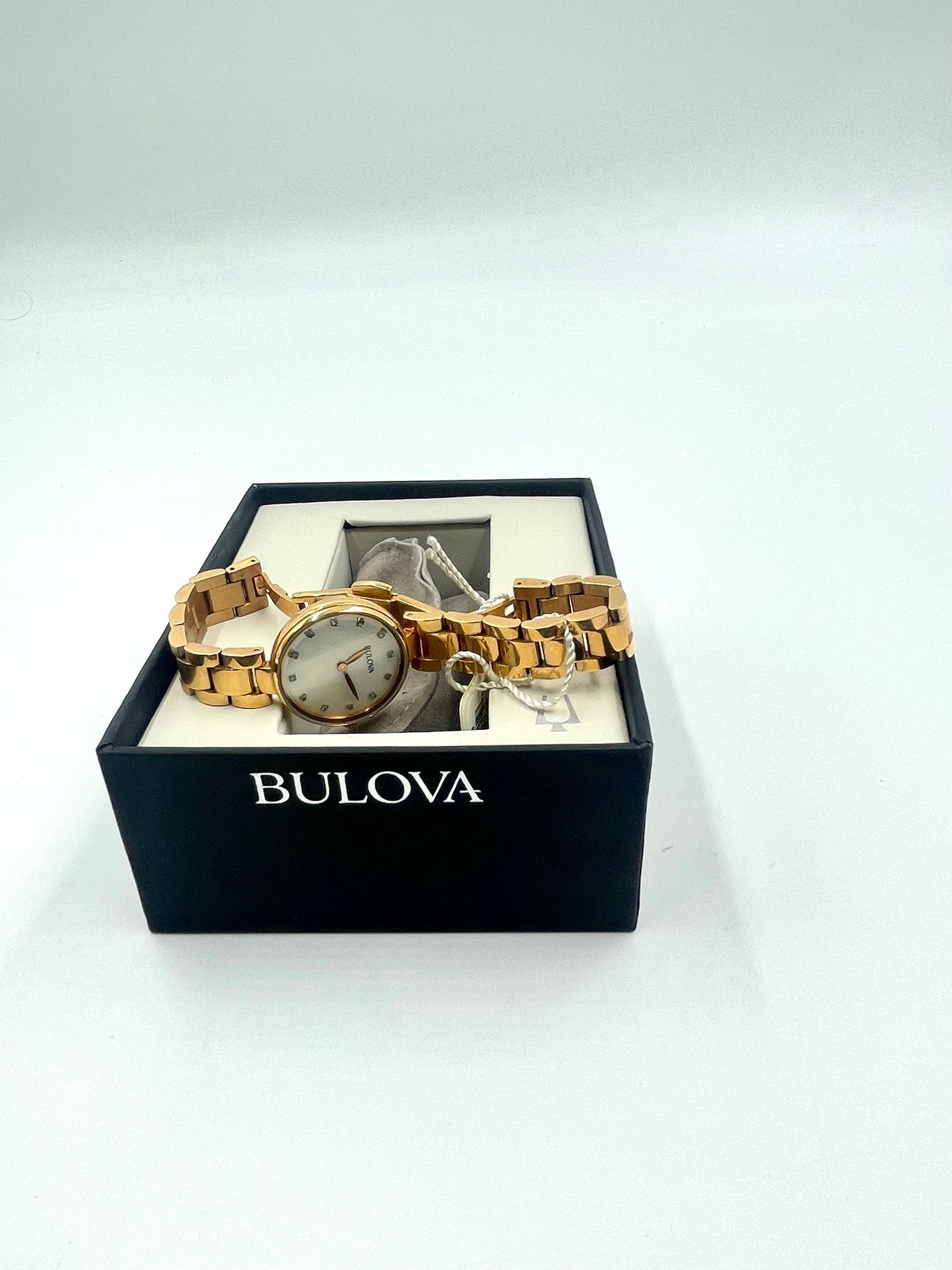 Bulova Rosegold Diamond Watch Style #97P111