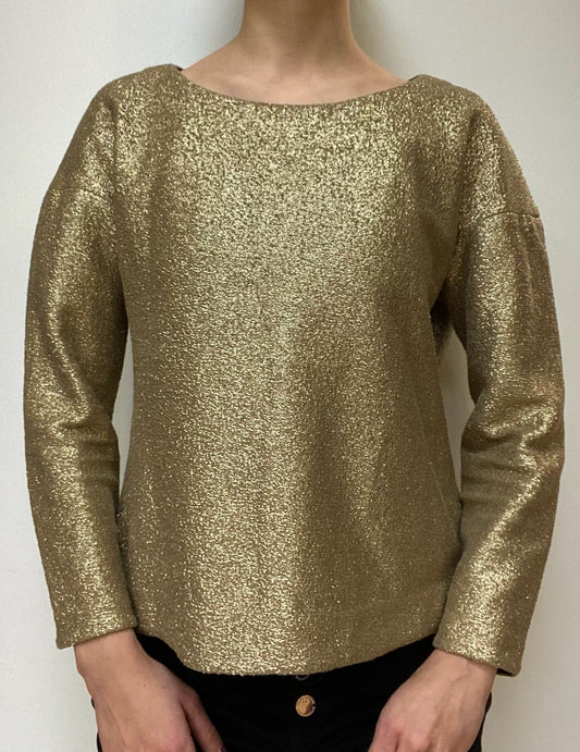 Tibi Gold Blouse Size S
