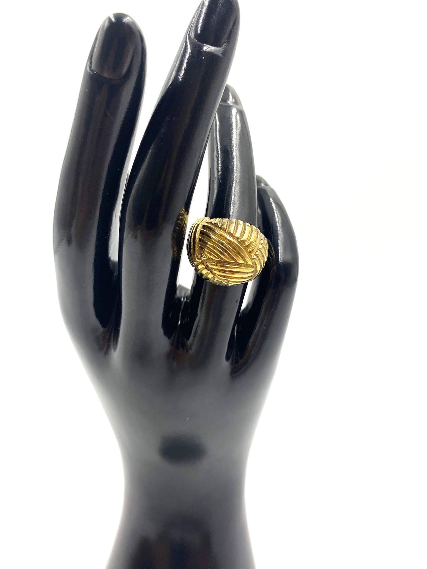 1980s Gold Domed Ring Size 5.5