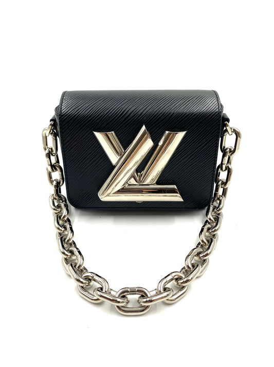 Louis Vuitton Black Epi Leather Twist XL Handbag