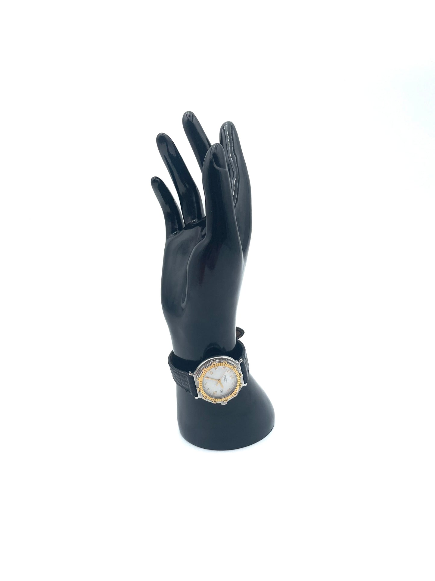 Vintage Hermes Captain Nemo Quartz Black Watch
