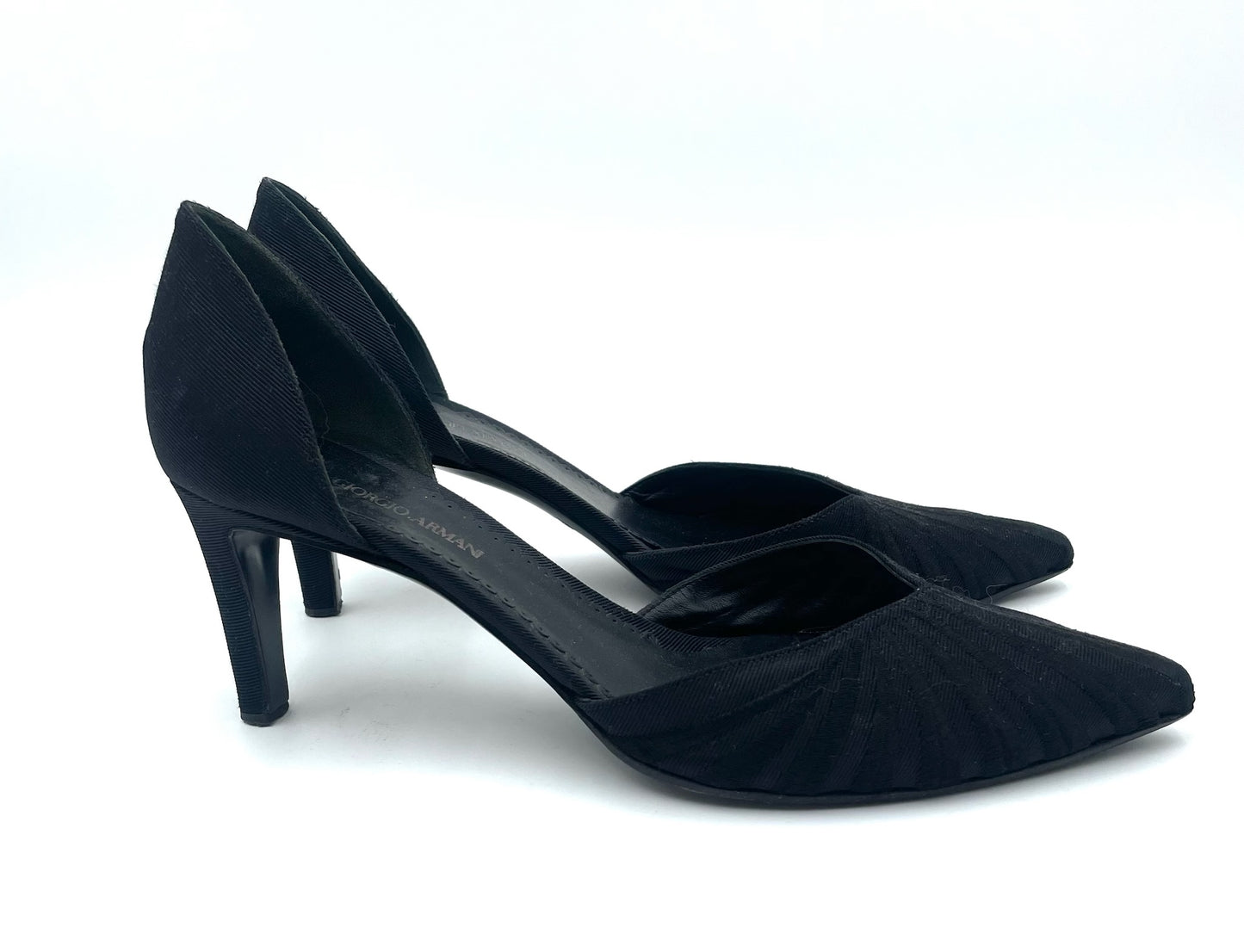 Giorgio Armani Black Pointed Toe Pump Size 39.5