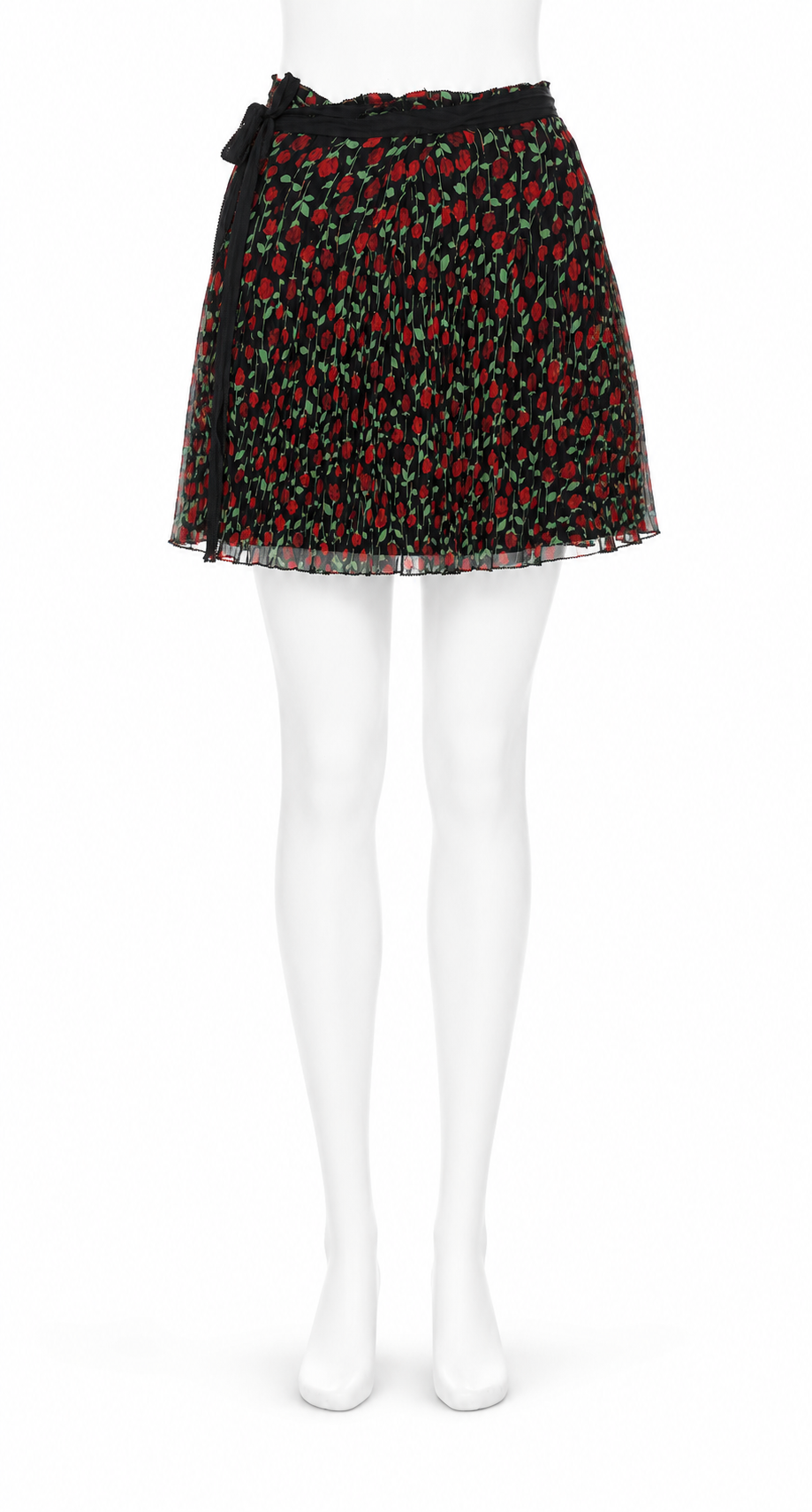 The Kooples Floral Multicolor Mini Silk Skirt Size 2