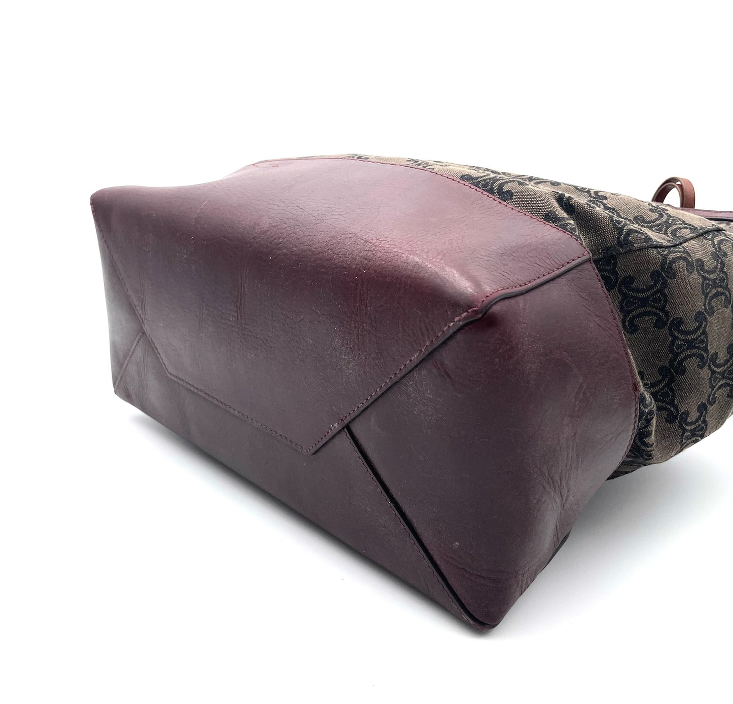 Vintage Celine Triomphe Macadam Canvas Tote