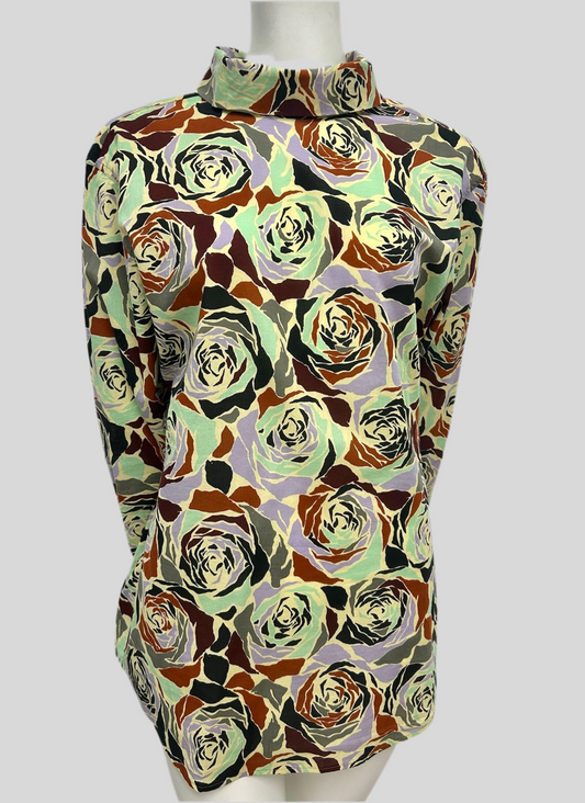 Dries Van Noten Long Sleeve Floral Blouse Size 40 US L