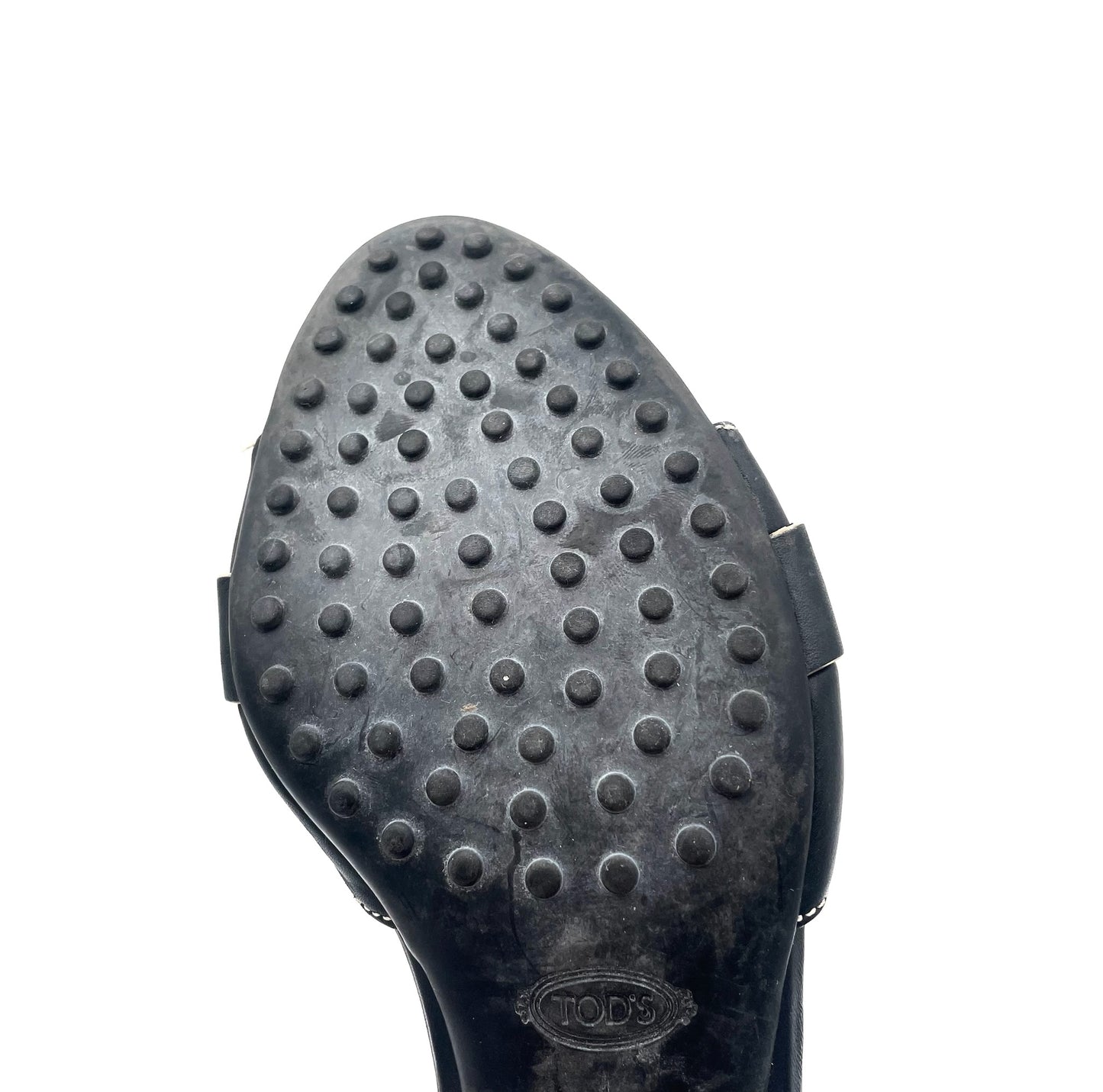 Tods Black Slides Size 39