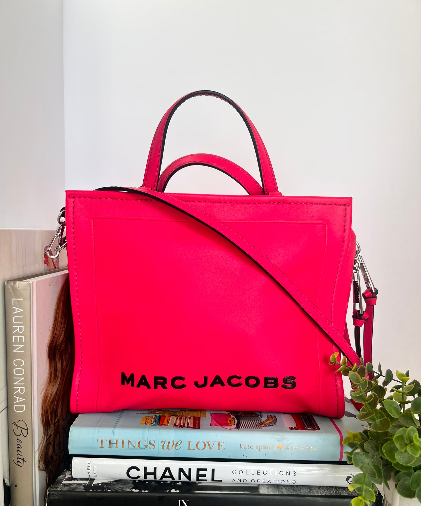 Marc Jacobs Pink The Box Leather Tote