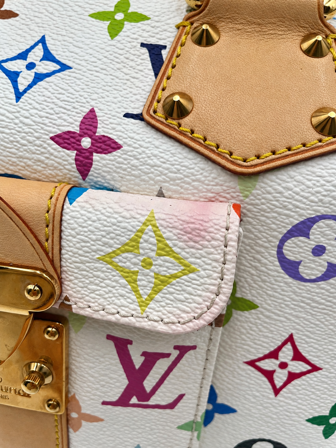 Louis Vuitton x Takashi Murakami Multicolor Speedy 30 Handbag