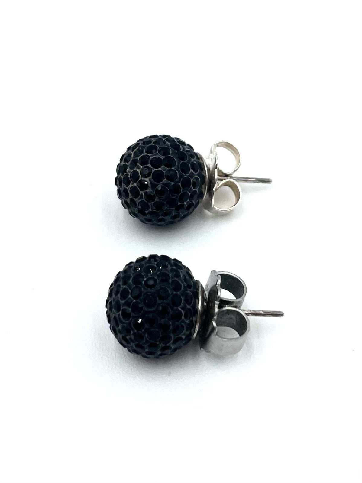Hillberg & Berk Black Sparkling Ball Earring