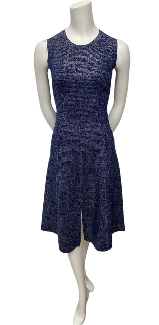 Veronica Beard Blue Metallic Dress Size XS