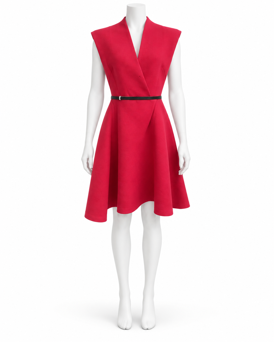 Christian Dior Red Belted Dress Size 10