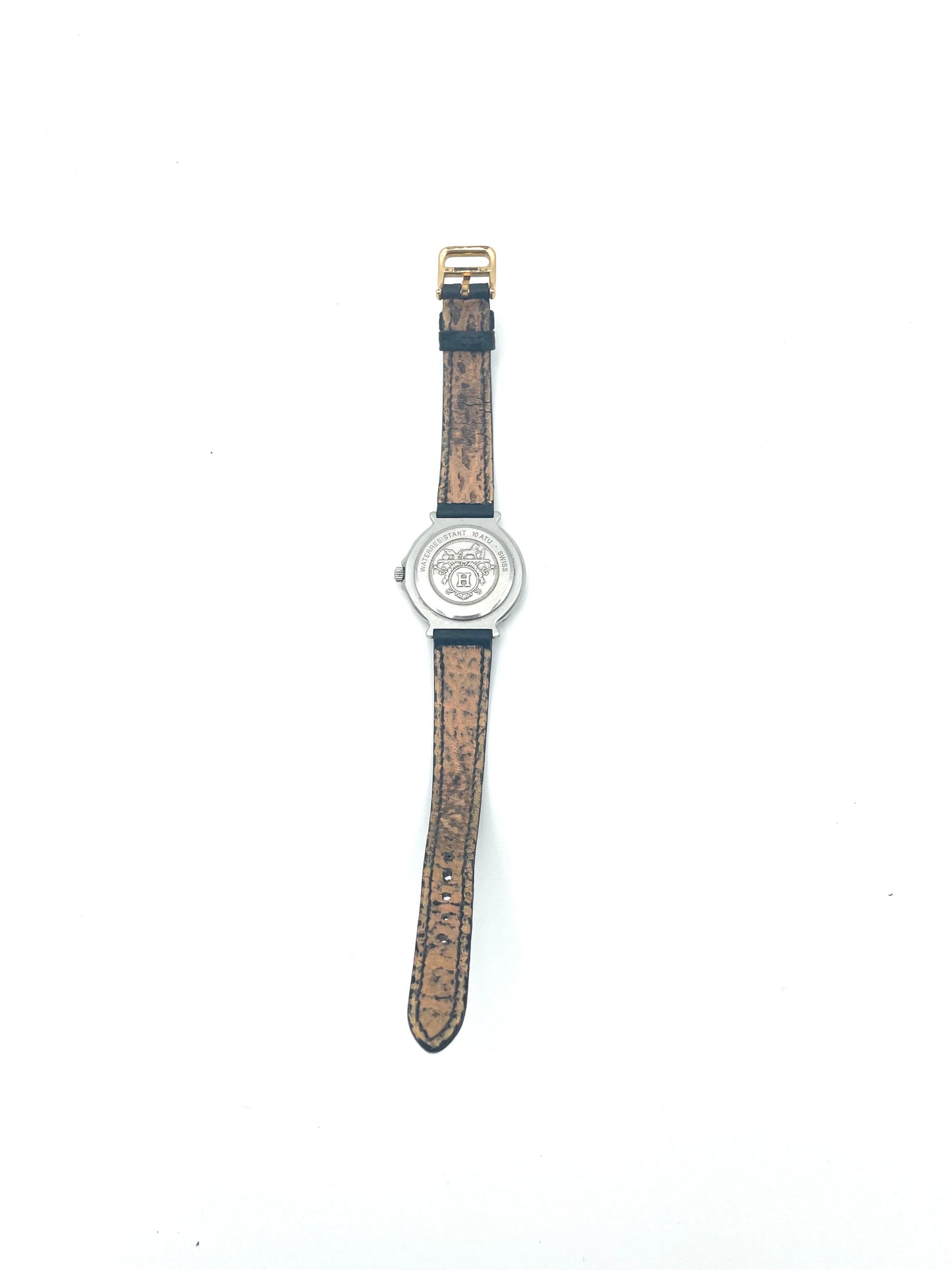 Vintage Hermes Captain Nemo Quartz Black Watch