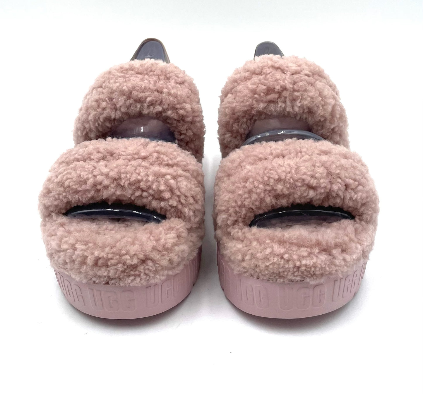 Brand New Ugg Pink Taupe Fluffita Sandals Size 7