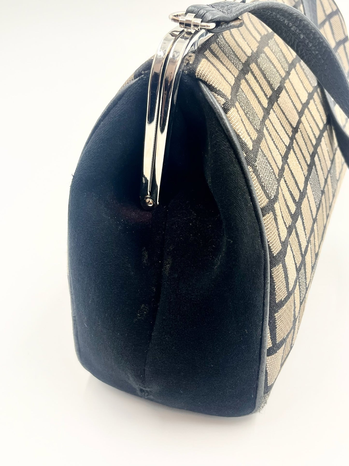 Karen Wilson Printed Kisslock Bag