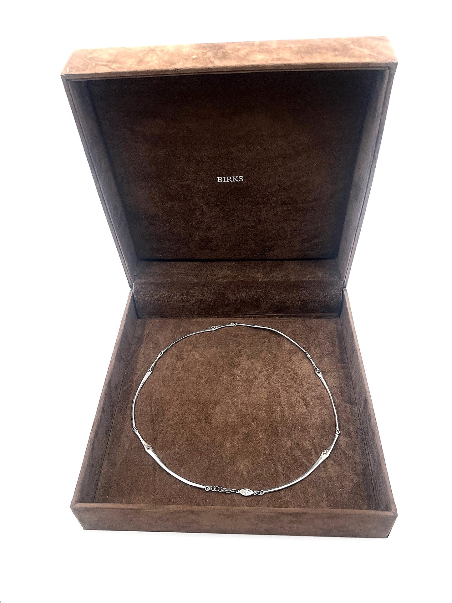 Birks Sterling Silver Multi-Stone Semi Precious Stone Collar Necklace