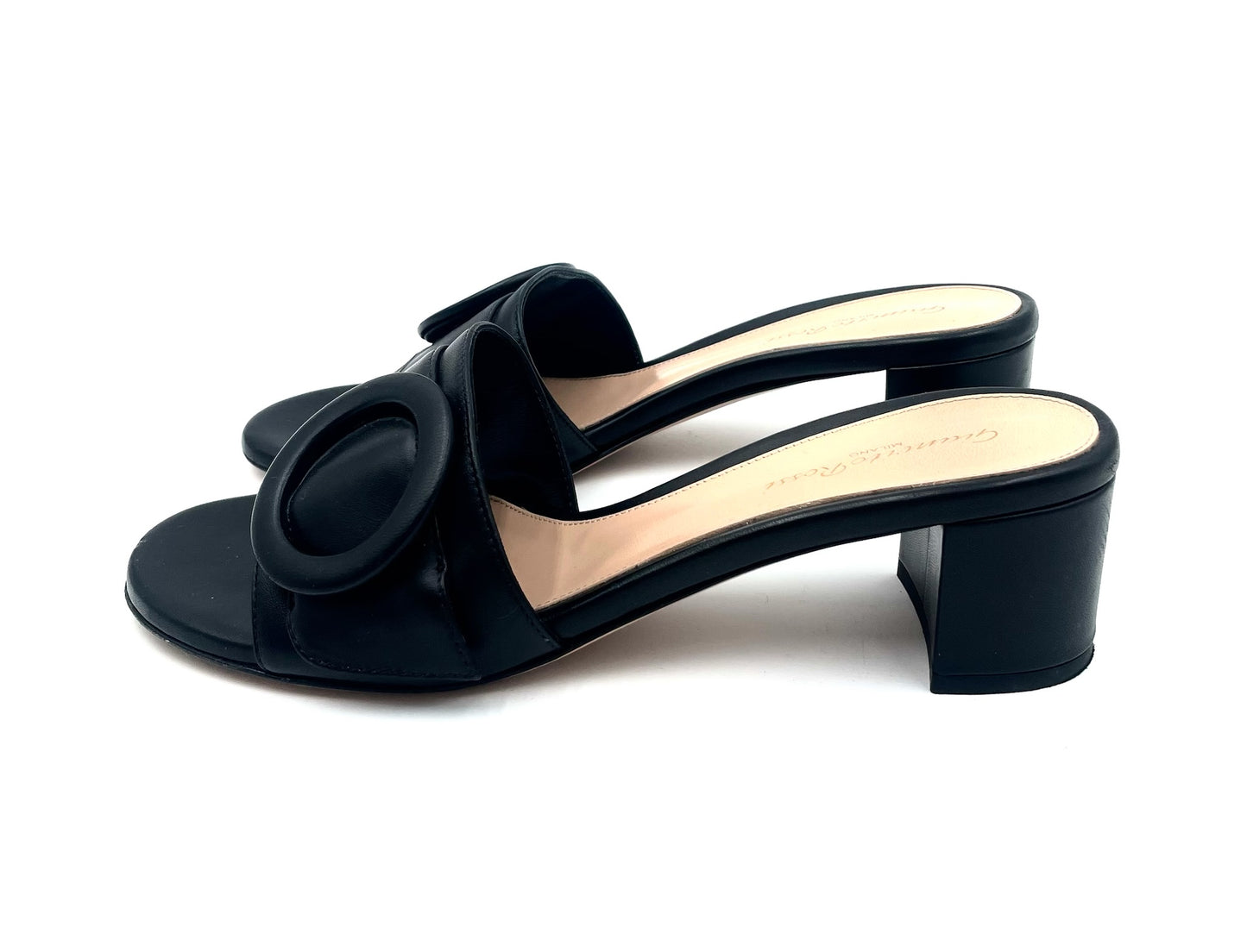 Gianvitto Rossi Black Mule Sandals Size 40