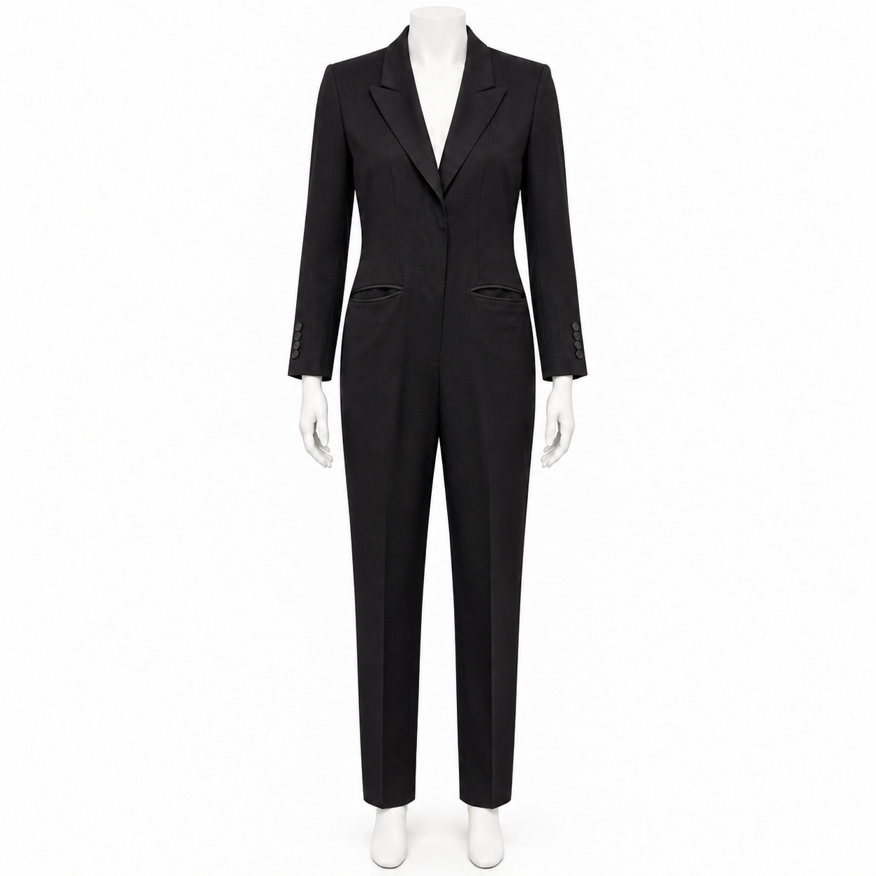 Stella Mccartney Black Tuxedo Jumpsuit Size 36