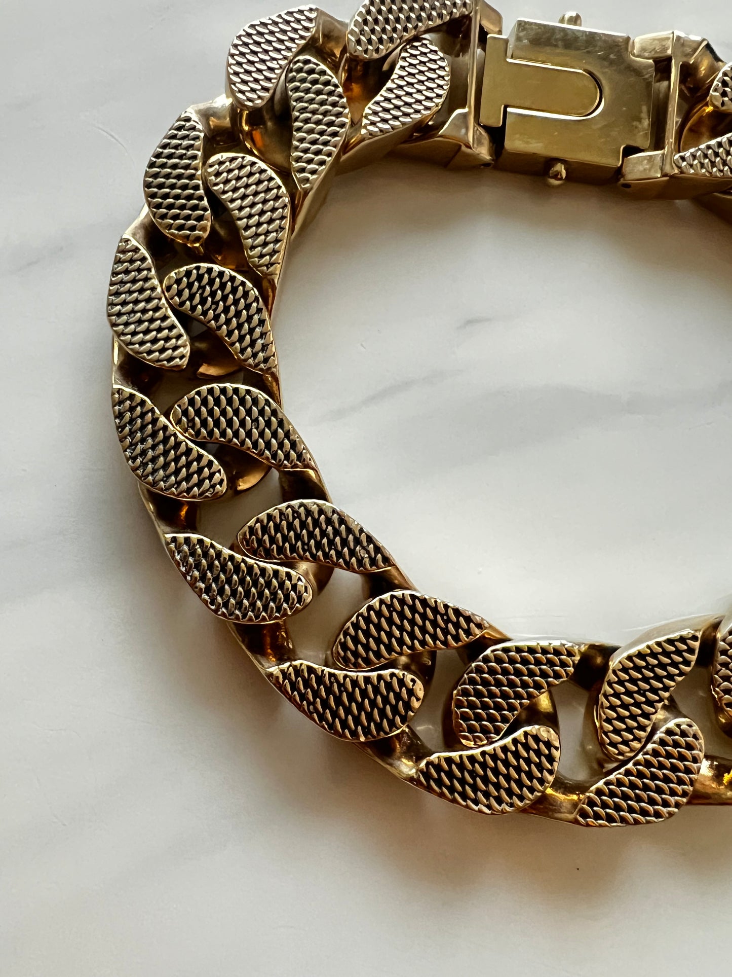 All Saints Gold Chunky Link Necklace