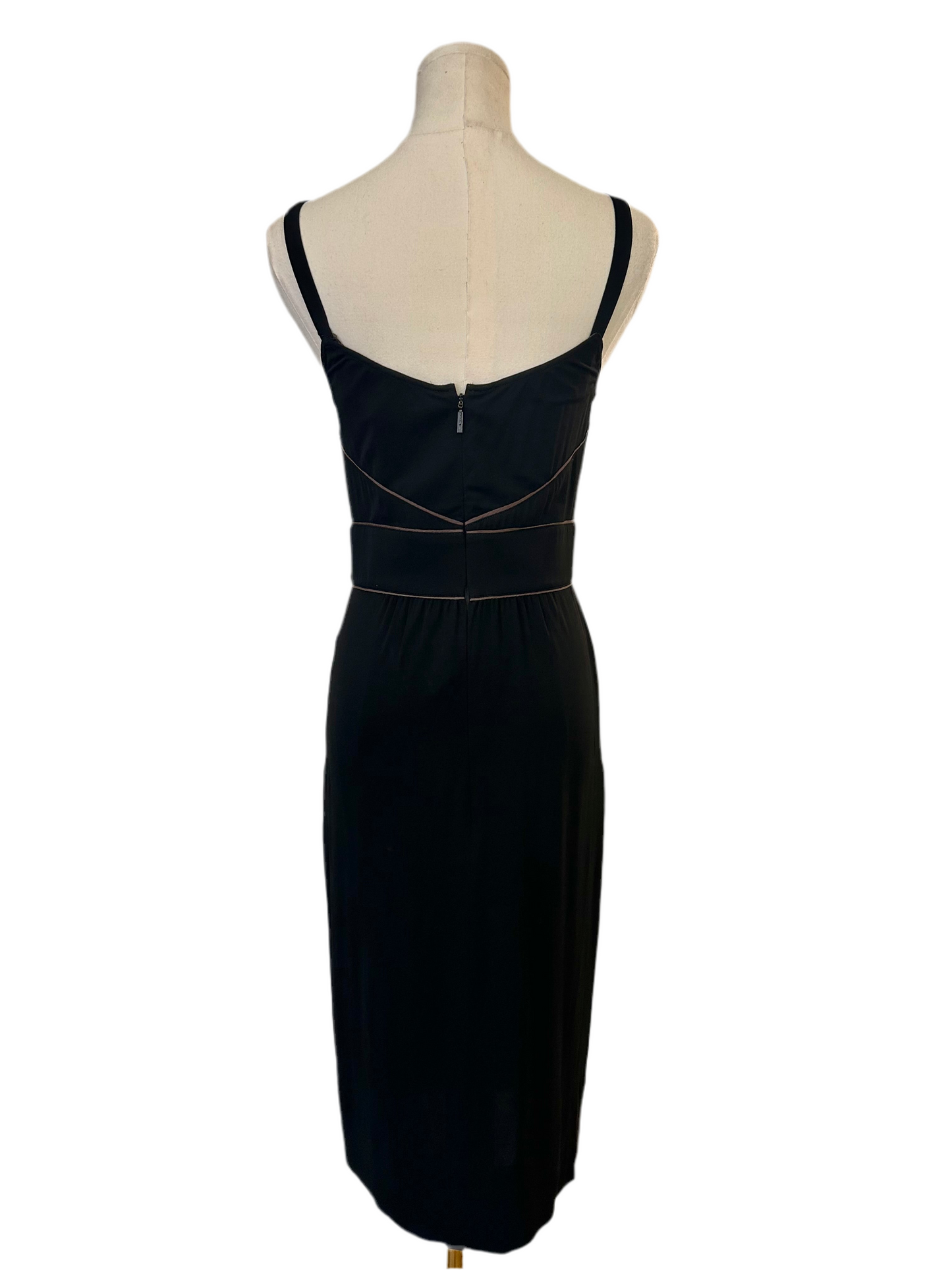 Brand New Fendi Black Sleeveless Dress Size 6