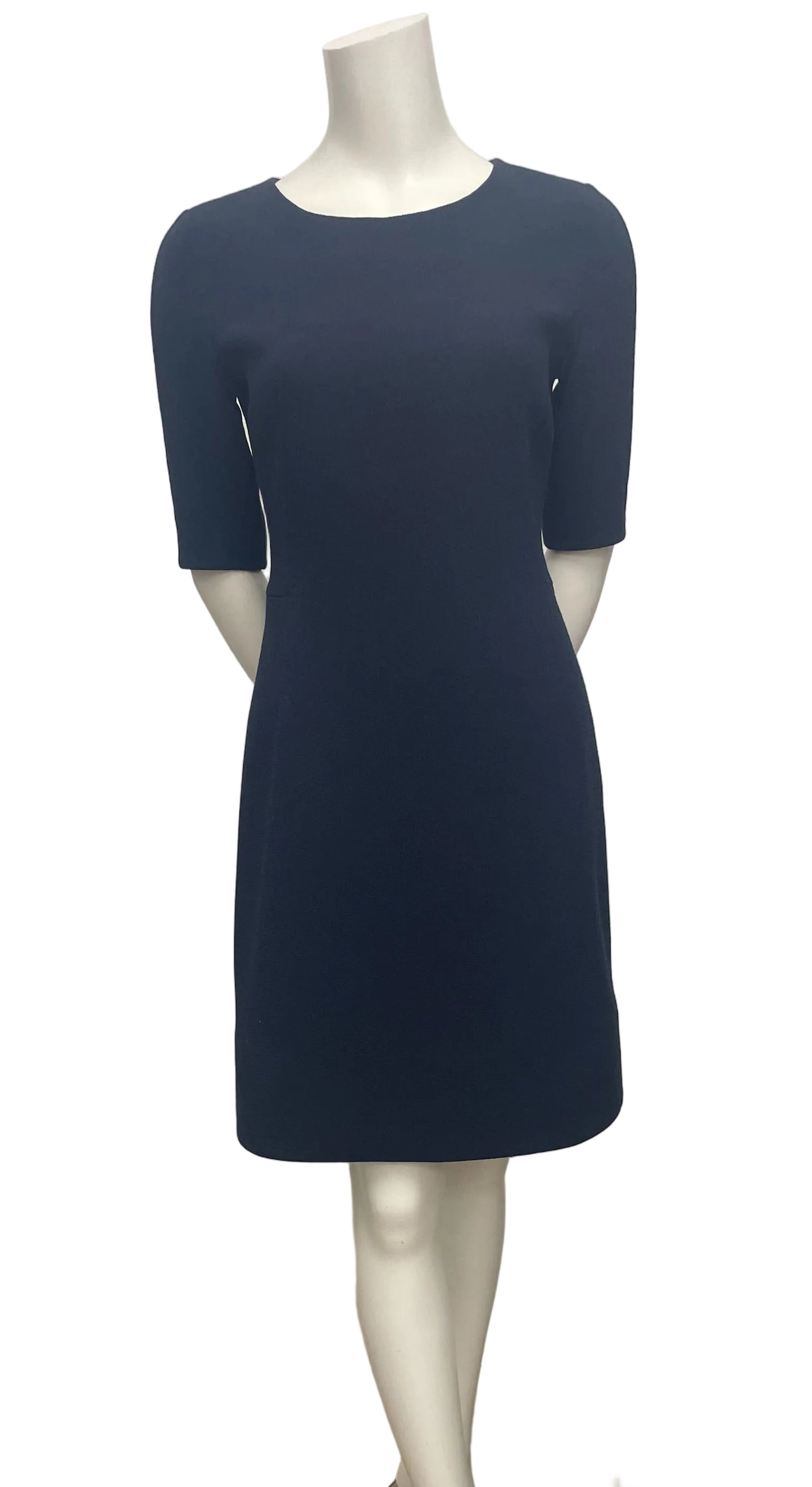 Akris Navy Sheath Dress Size 38