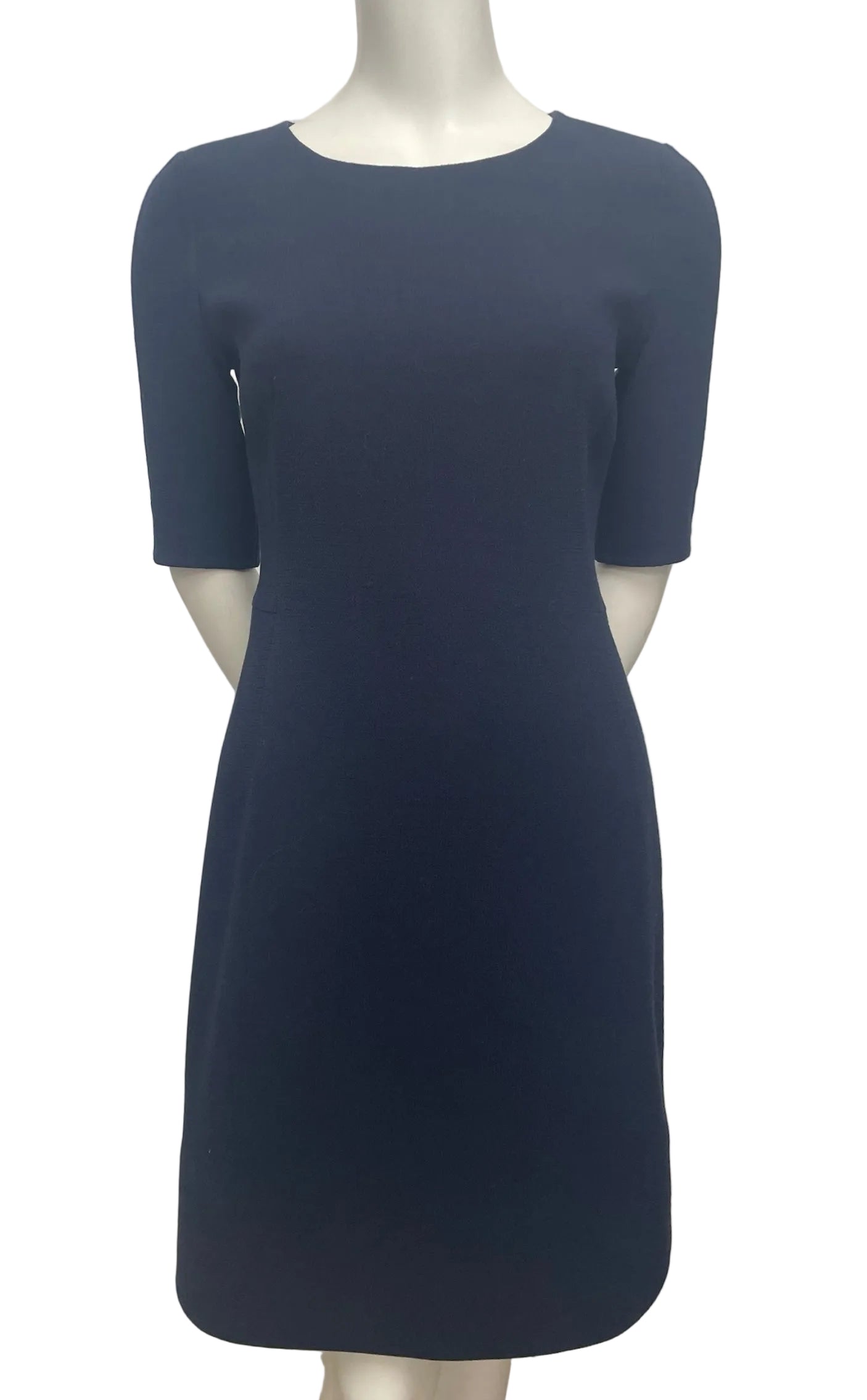 Akris Navy Sheath Dress Size 38