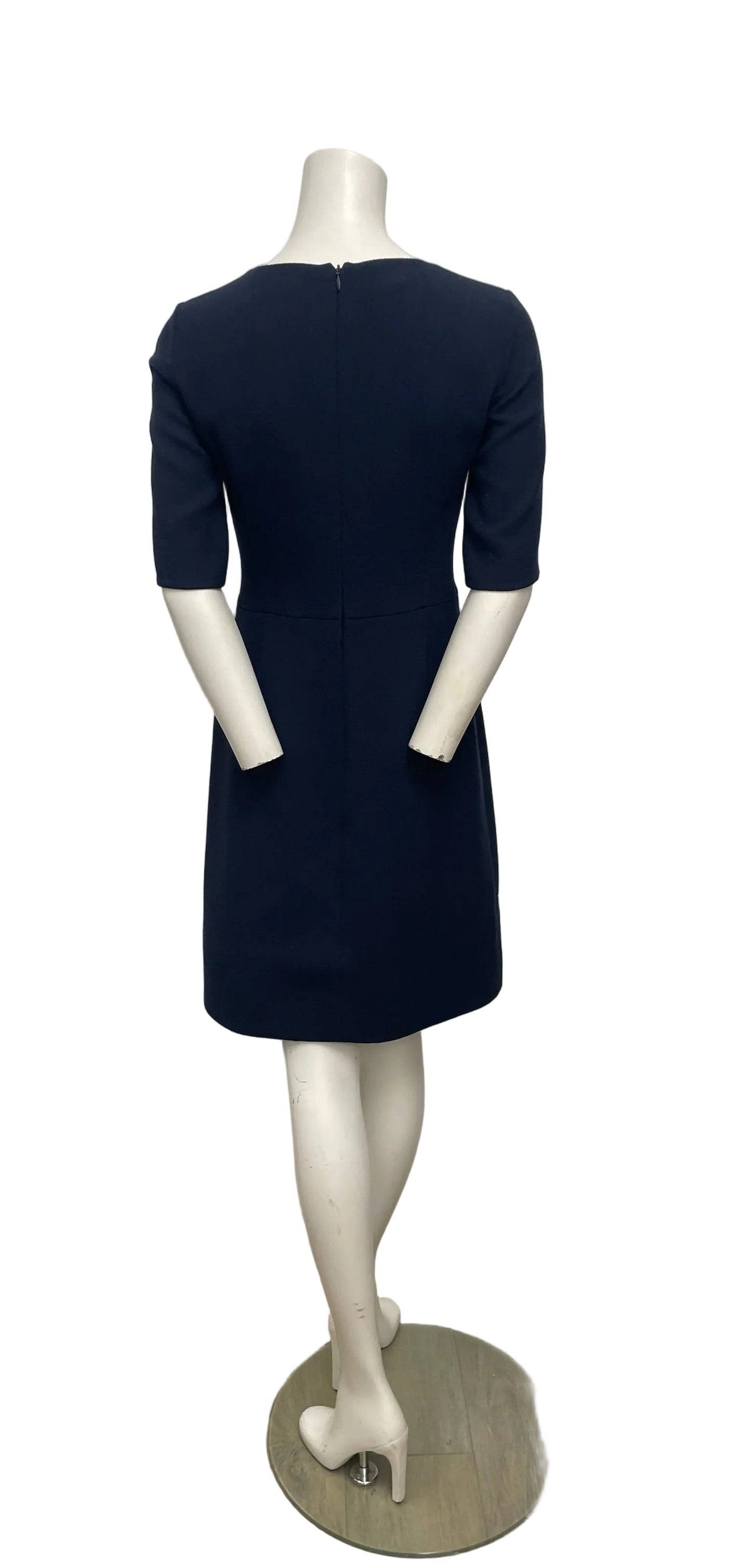 Akris Navy Sheath Dress Size 38
