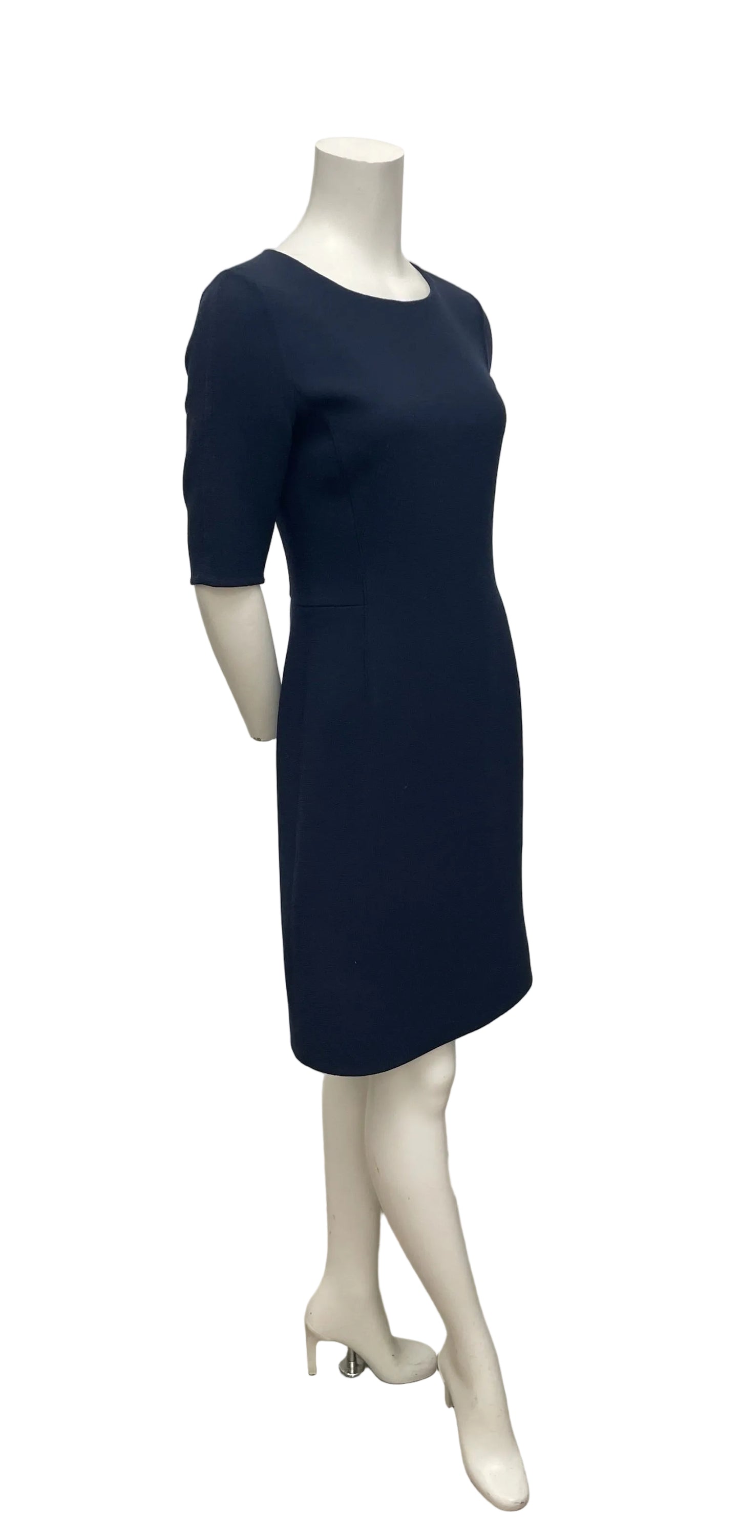 Akris Navy Sheath Dress Size 38
