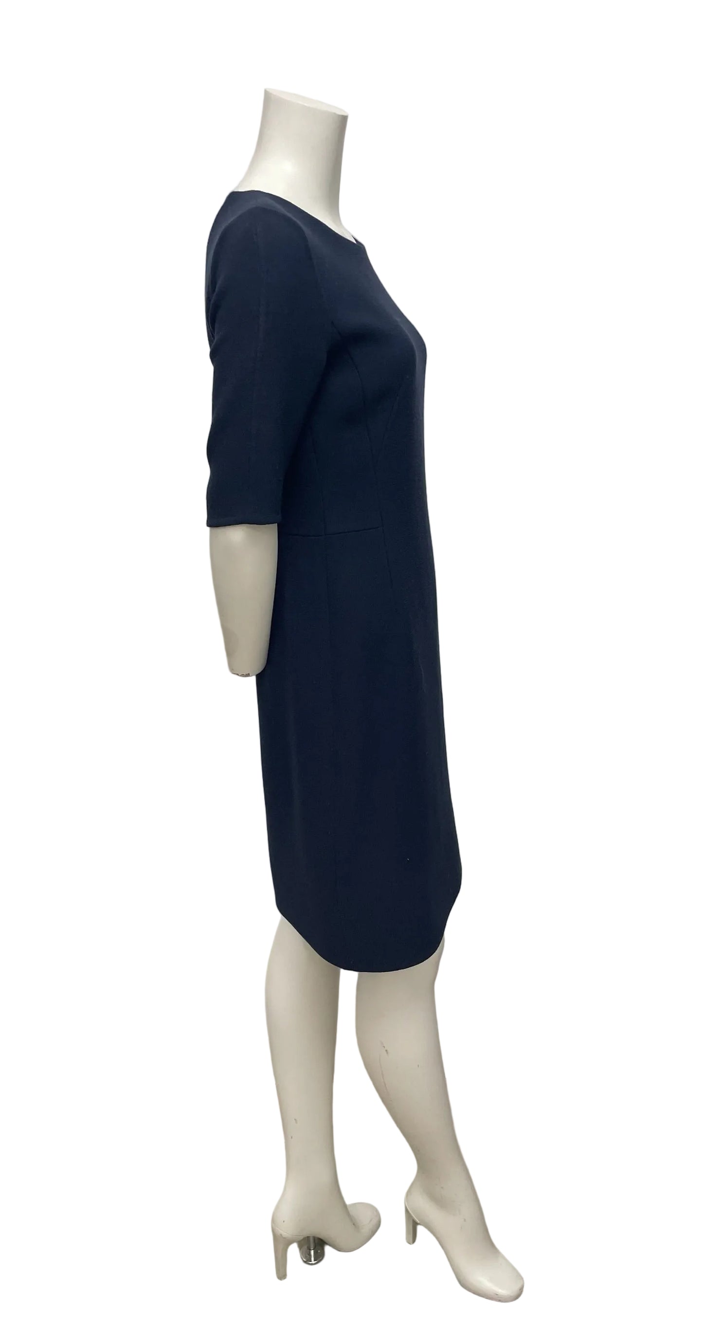 Akris Navy Sheath Dress Size 38