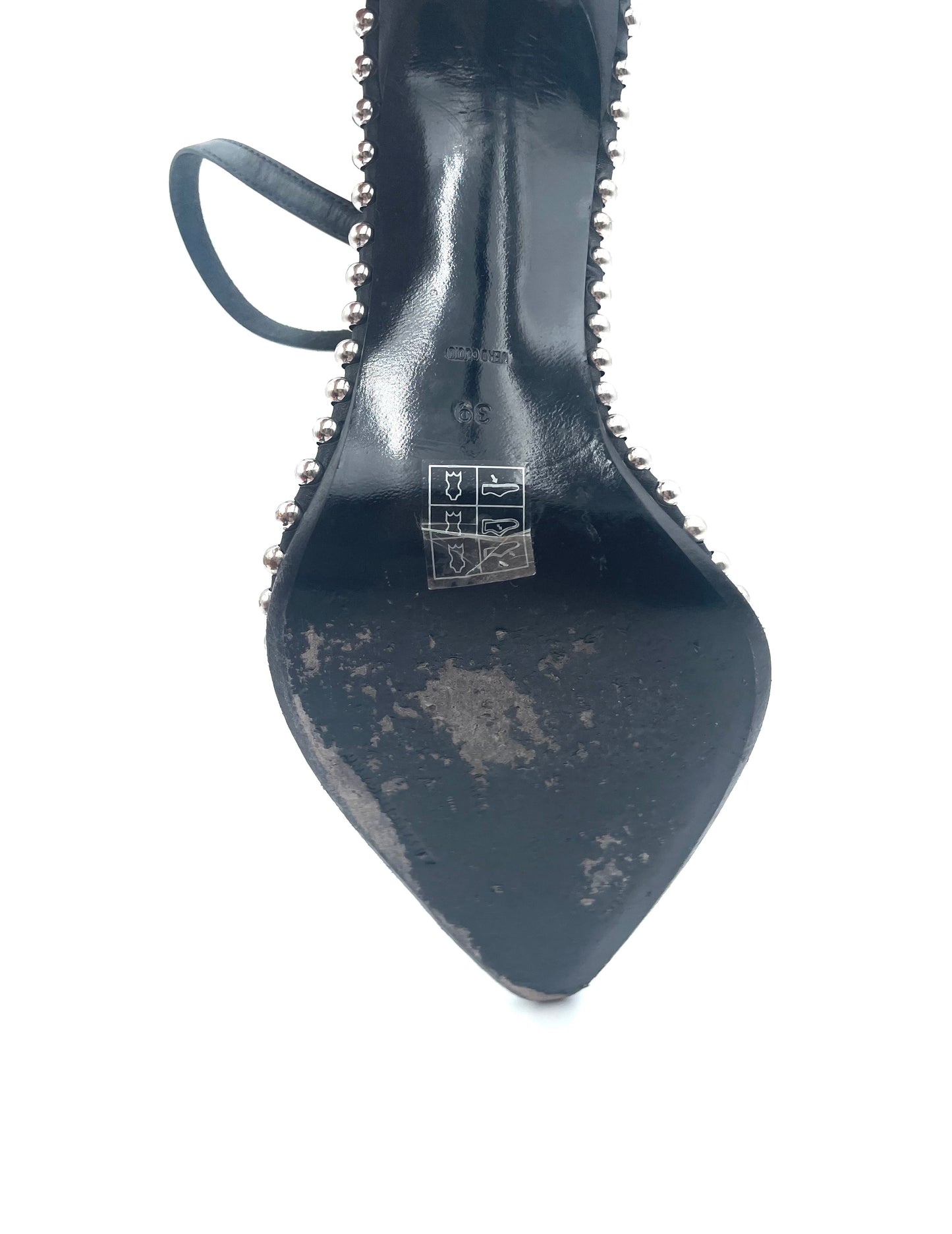 Alexander Wang Black Embellished Heeled Shoes Size 39