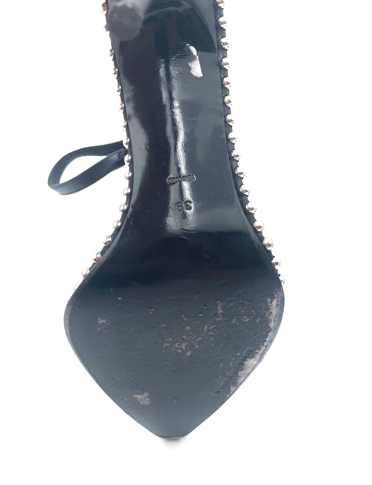 Alexander Wang Black Embellished Heeled Shoes Size 39