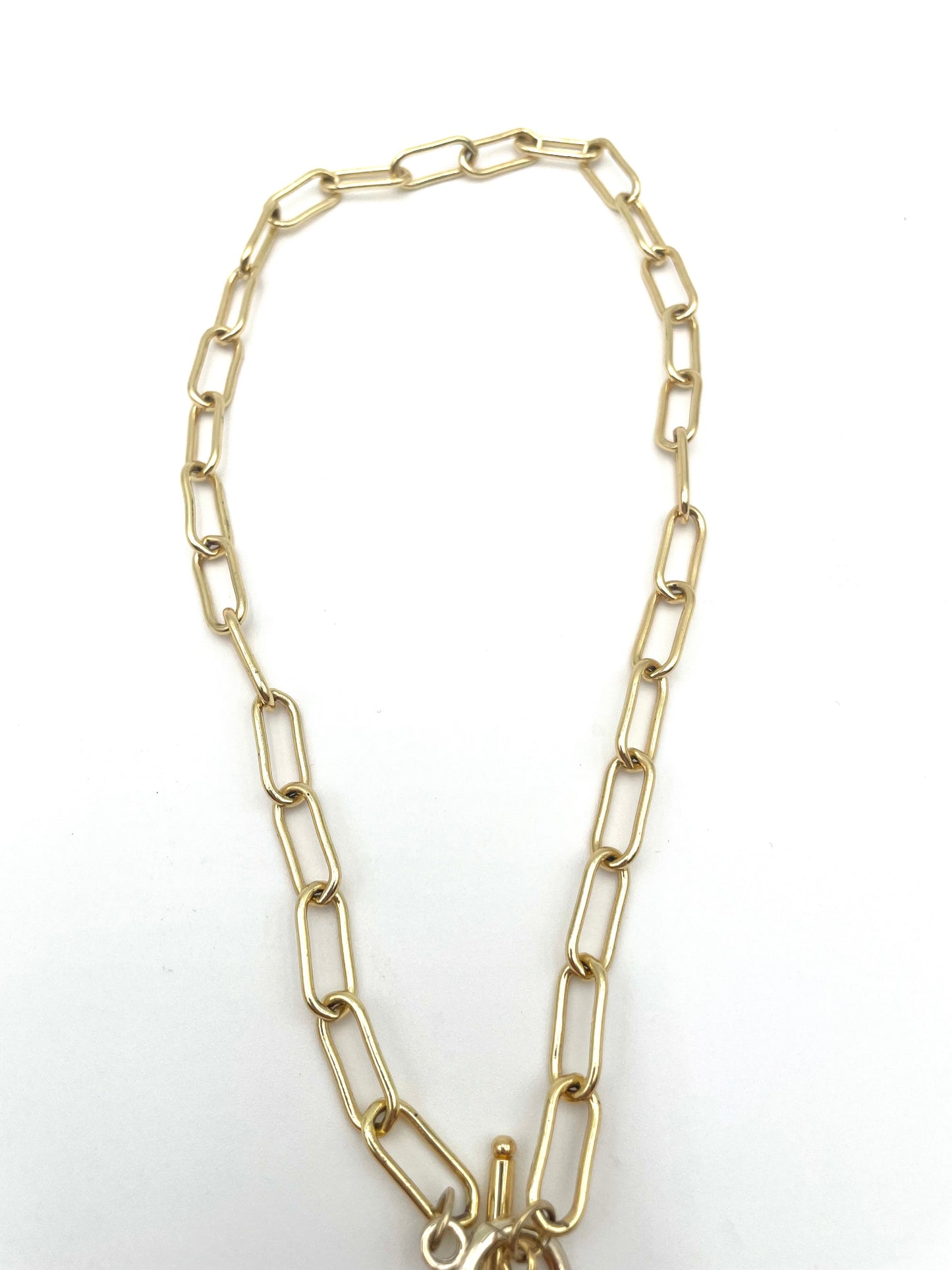 Authentic repurposed Louis Vuitton Lock Necklace