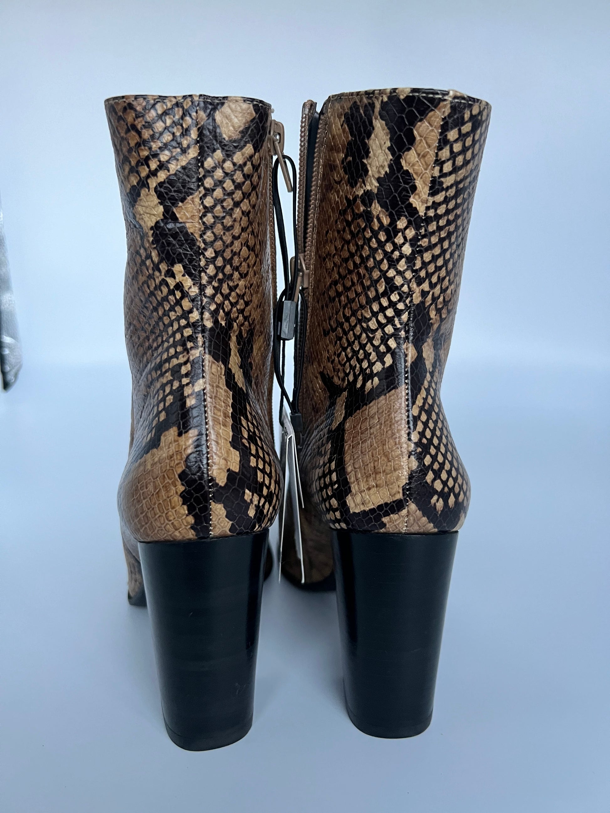 Zara snakeskin ankle boots hotsell