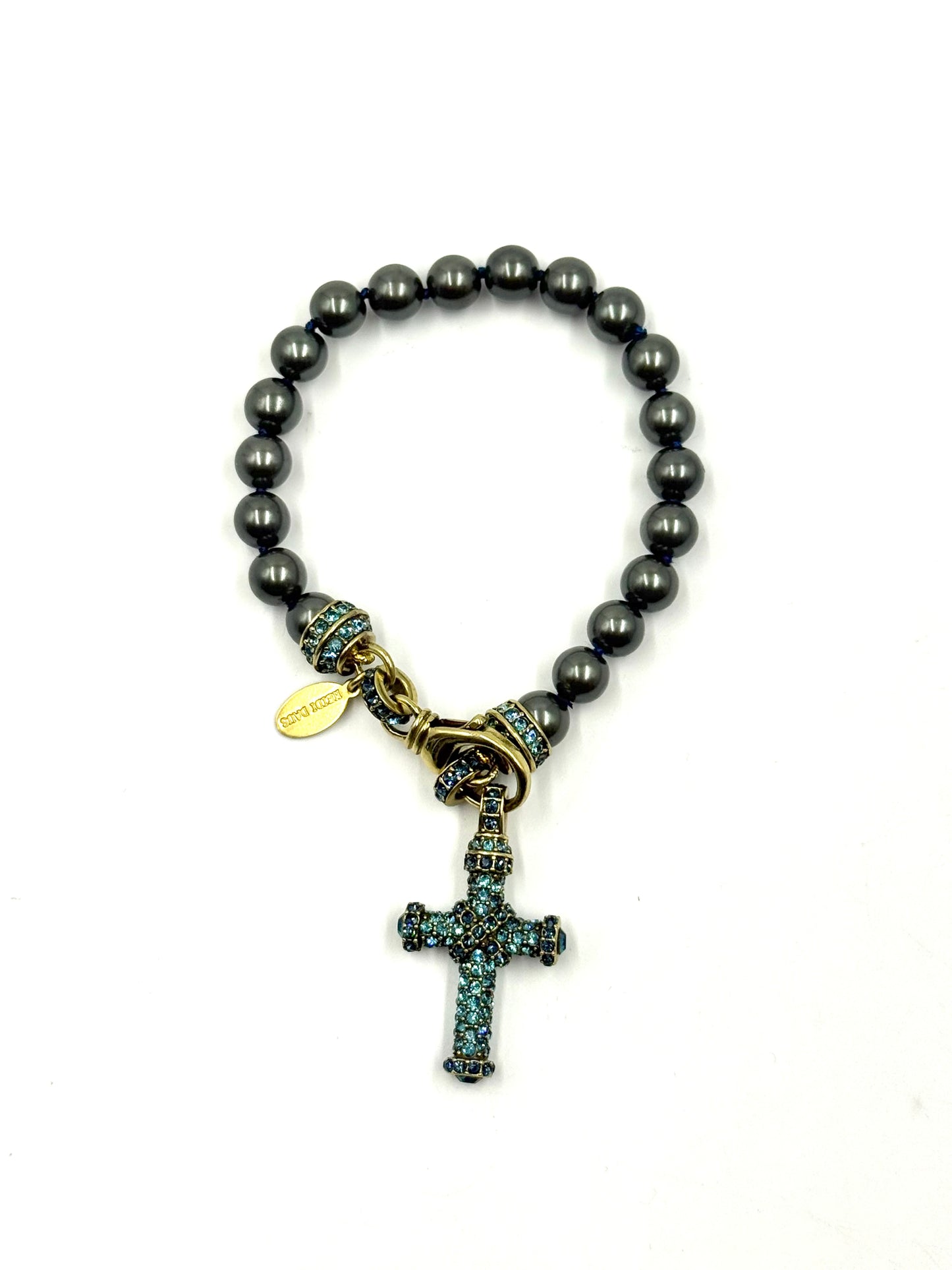 Heidi Daus Beaded Cross Bracelet