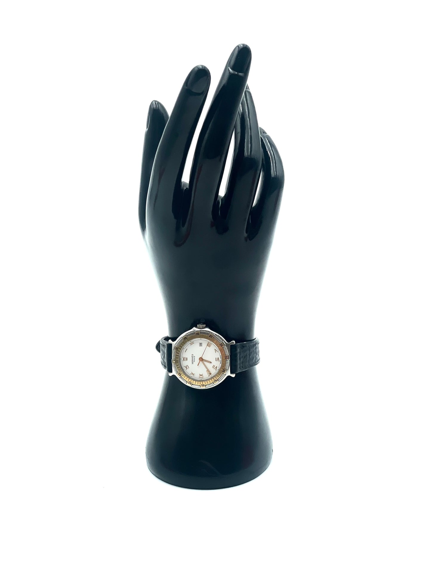Vintage Hermes Captain Nemo Quartz Black Watch