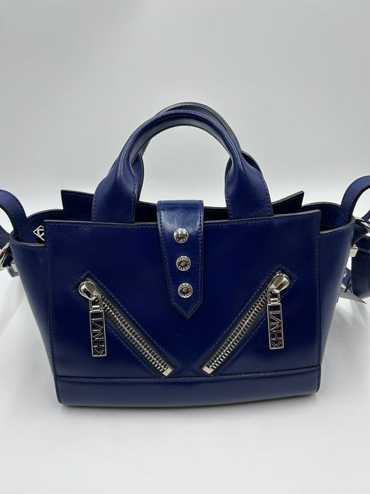 Kenzo Blue Small Leather Tote