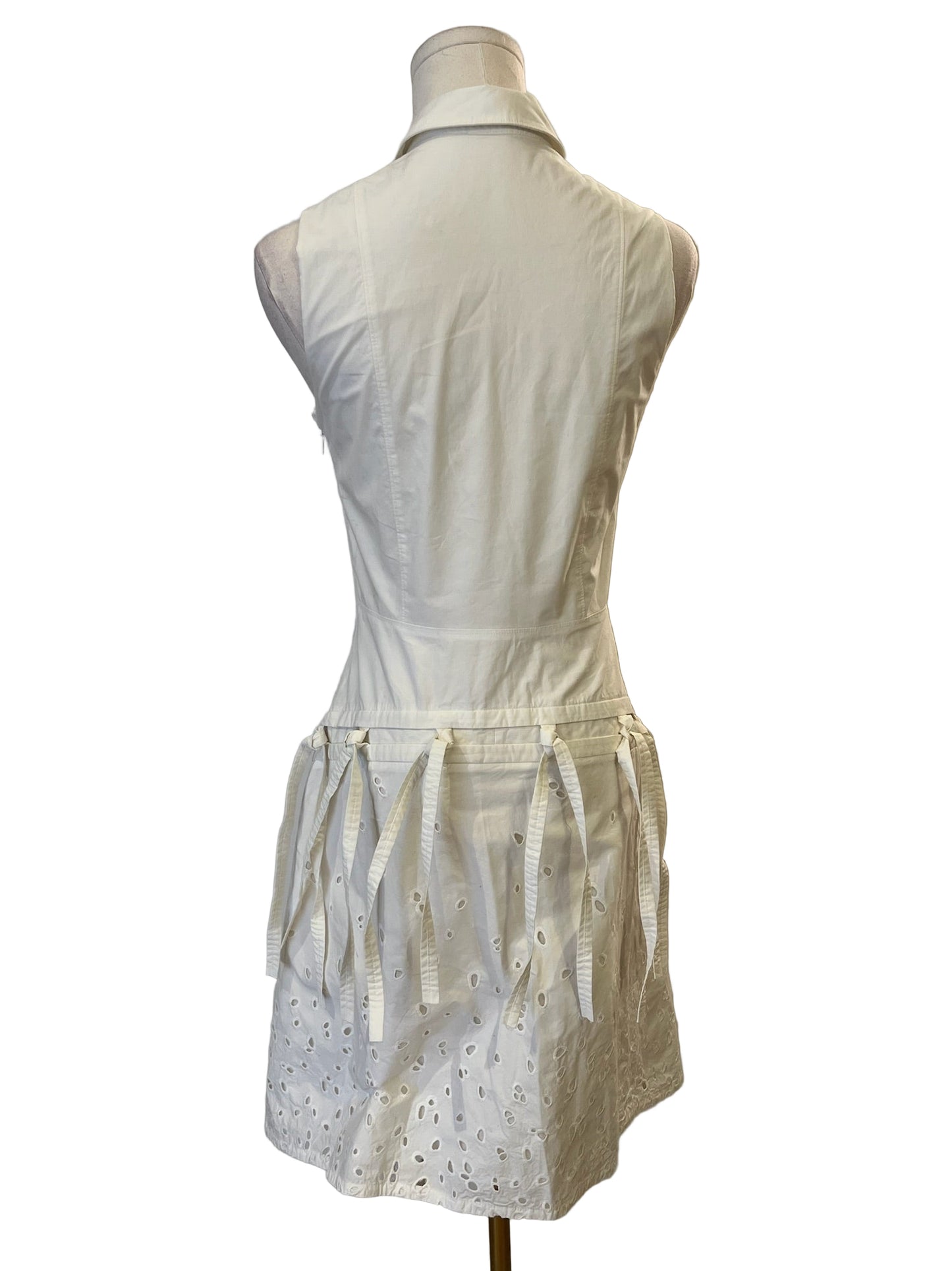 Proenzer Schouler White Eyelet Dress Size 2