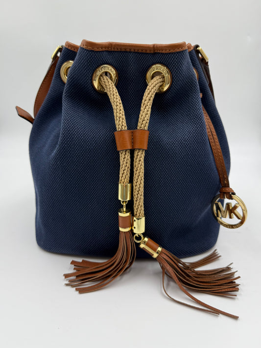 Michael Kors Blue Denim Bucket Bag