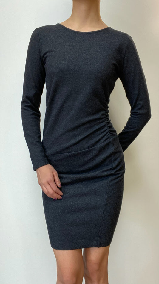 Theory Grey Long Sleeve Dress Size 2
