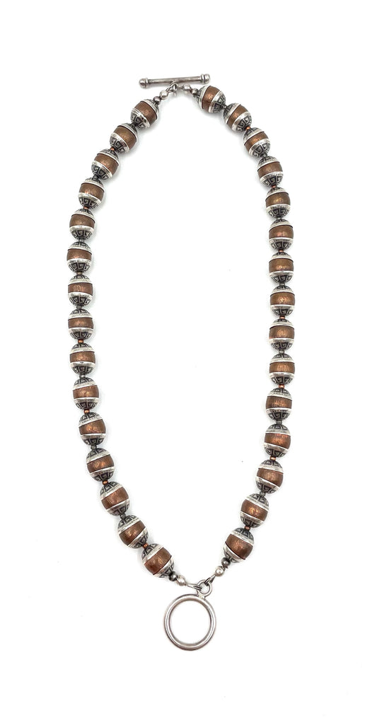 Vintage Western Inspired Silver Necklace & Earring Set