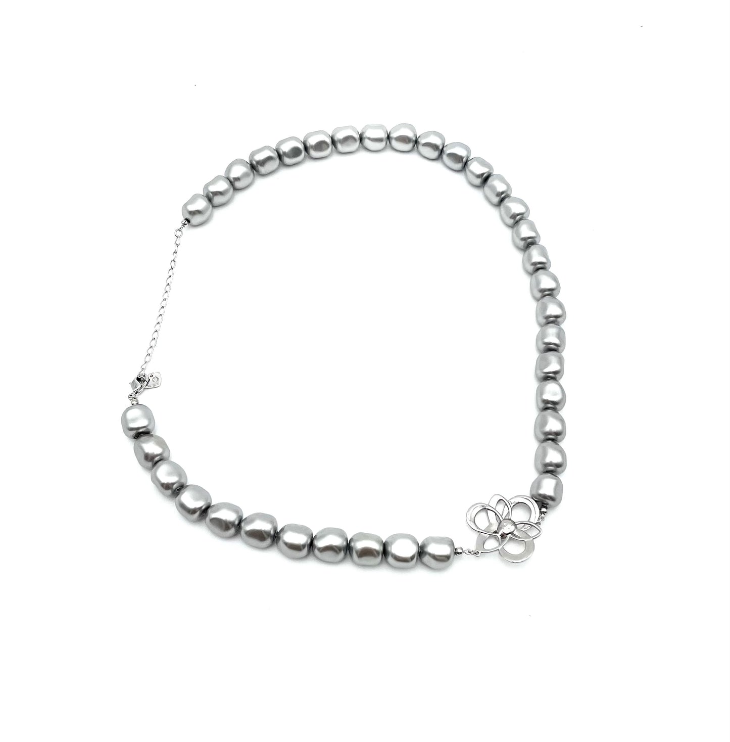 Swarovski Silver Pearl Necklace