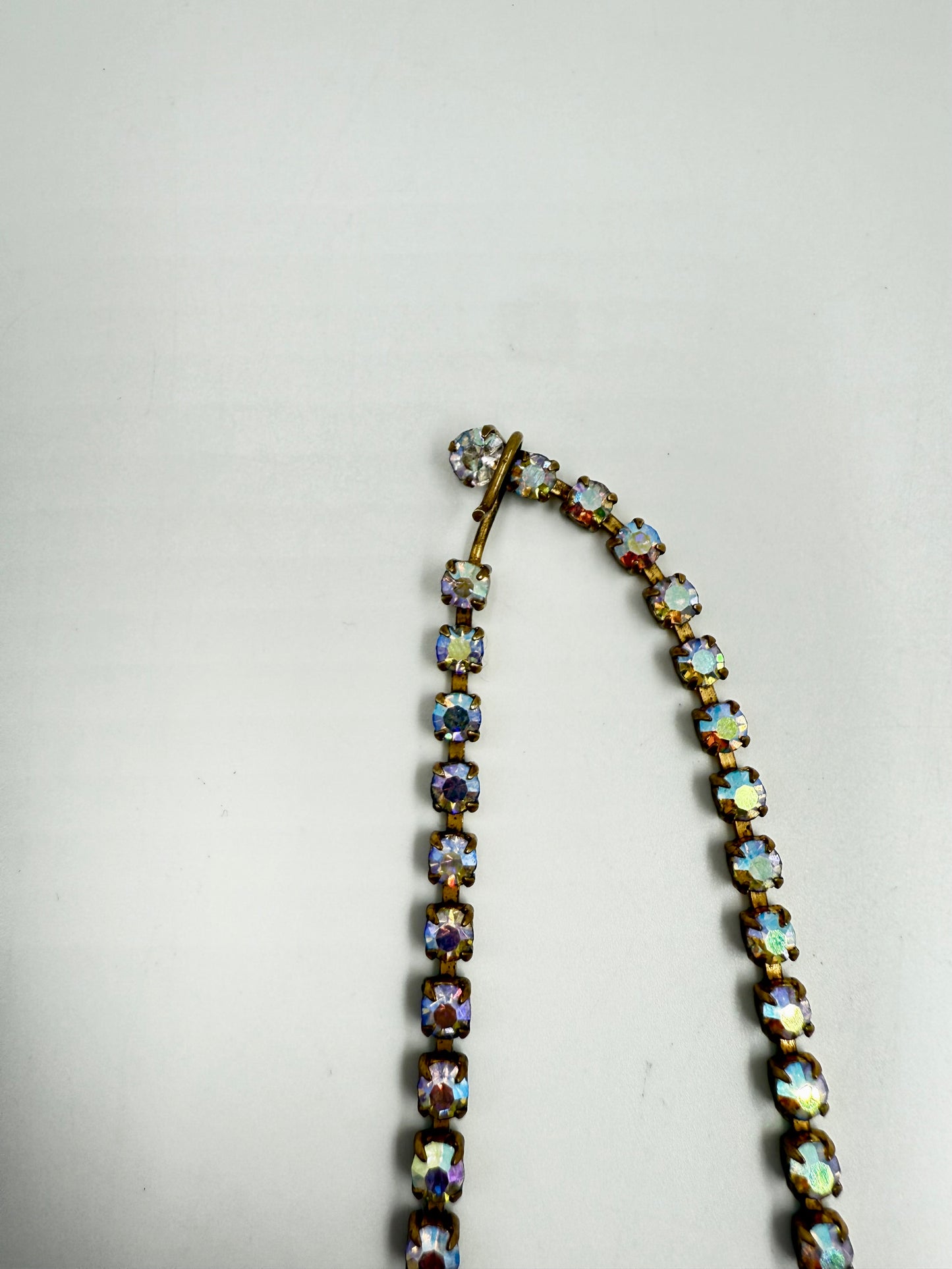 Vintage 1960s Aurora Borealis Diamanté Necklace