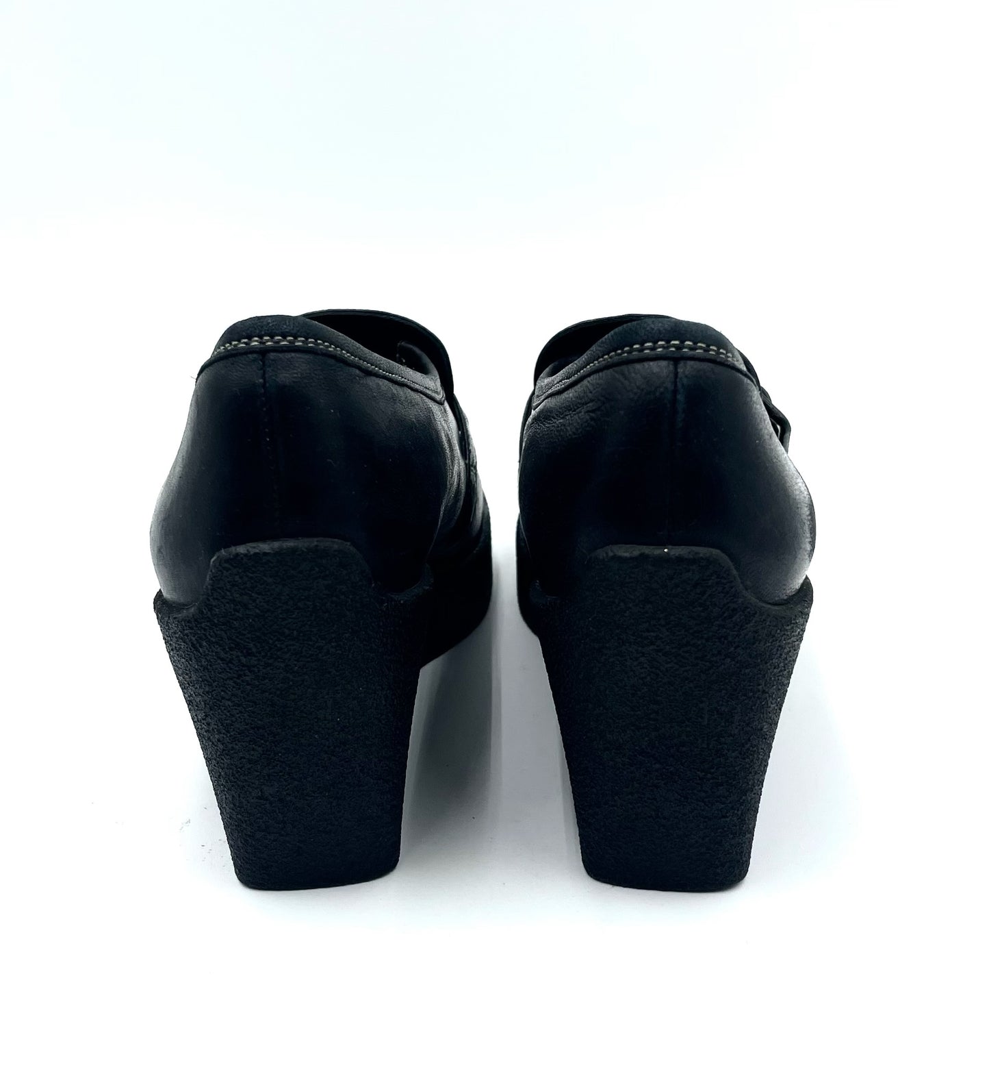 Robert Clergie Black Leather Loafers Size 8
