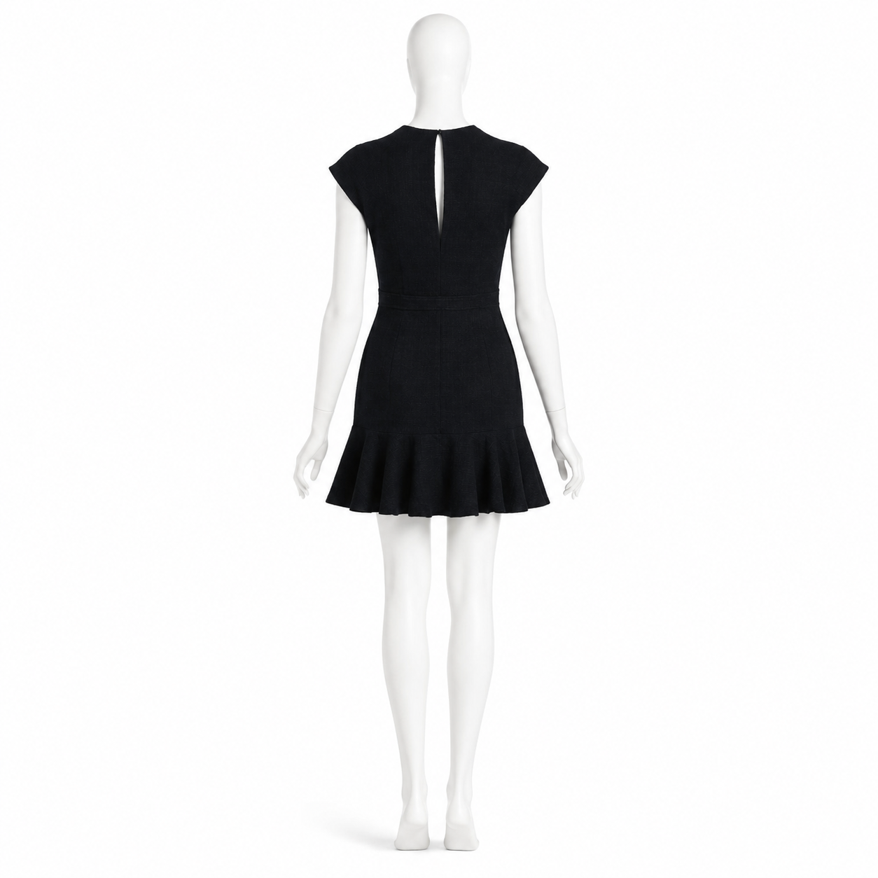 Sandro Black Tweed A Line Dress Size S