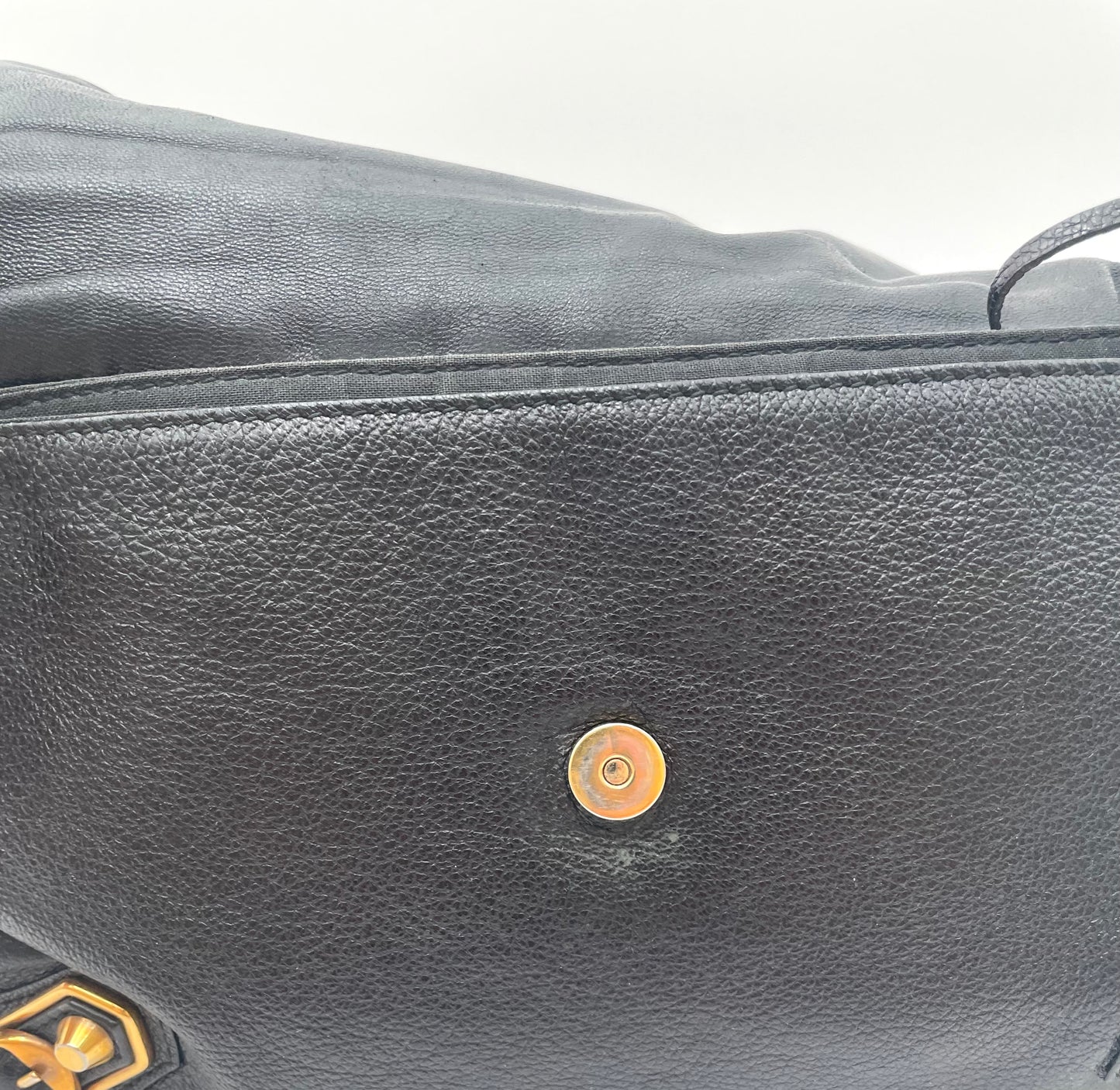 Balenciaga Black Motocross Metallic Edge Envelope Clutch