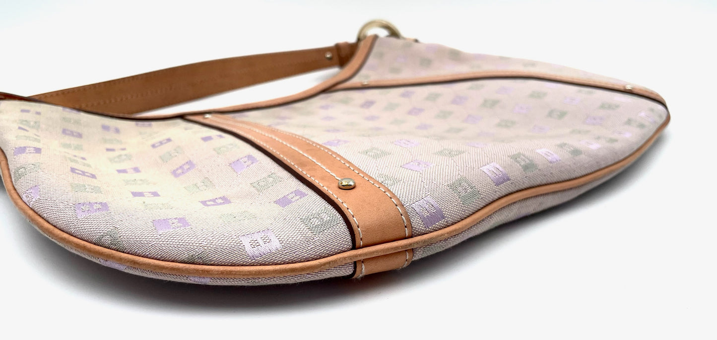 Bally Pink Print Hobo Bag