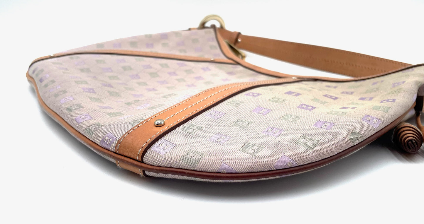 Bally Pink Print Hobo Bag