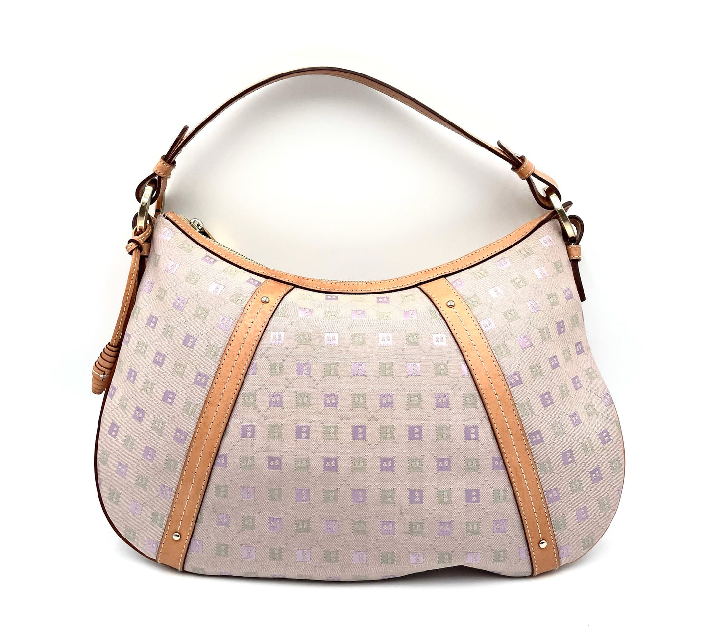 Bally Pink Print Hobo Bag