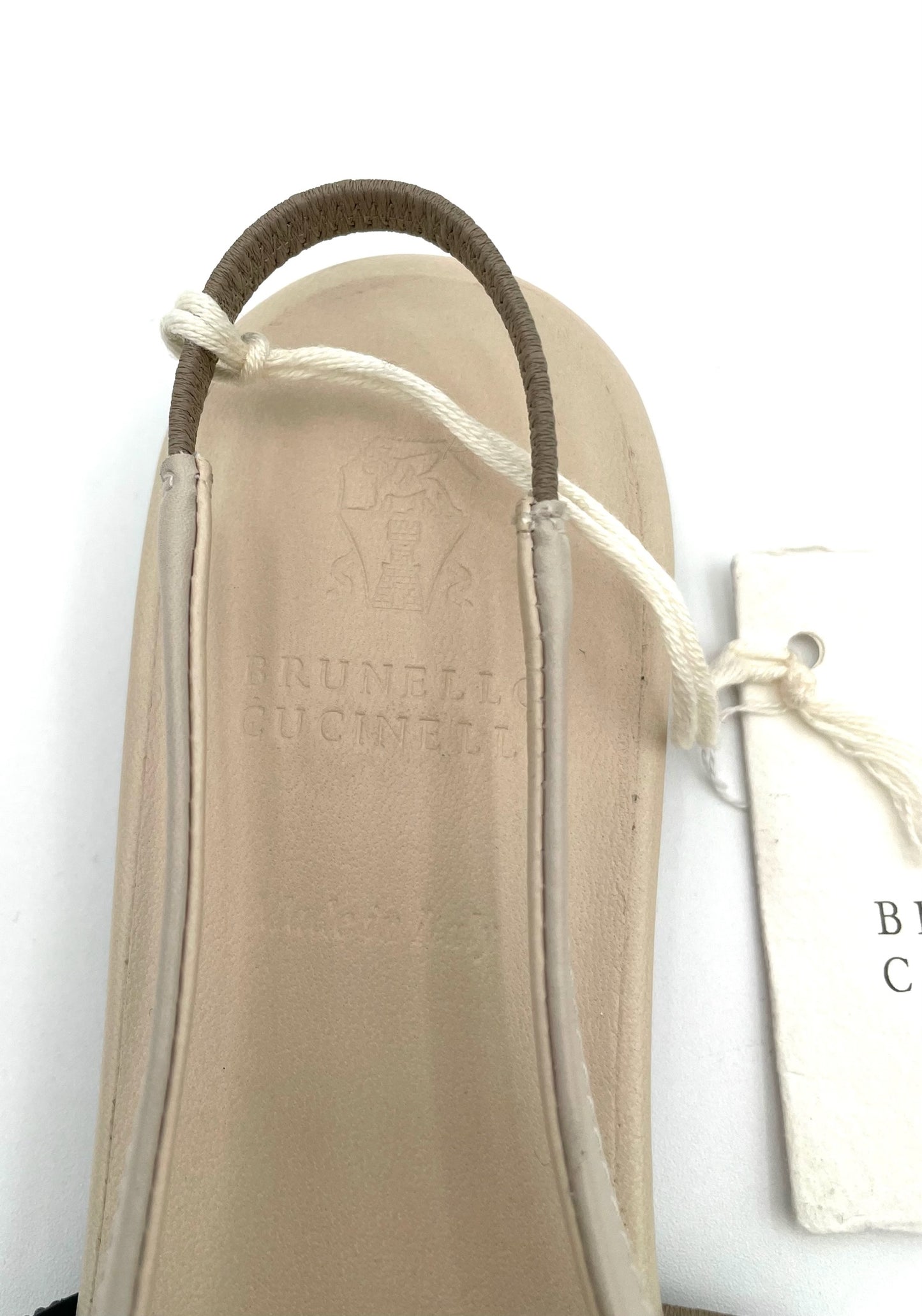 Brand New Brunello Cucinelli Pointer Toe Ballet Flats Size 37.5