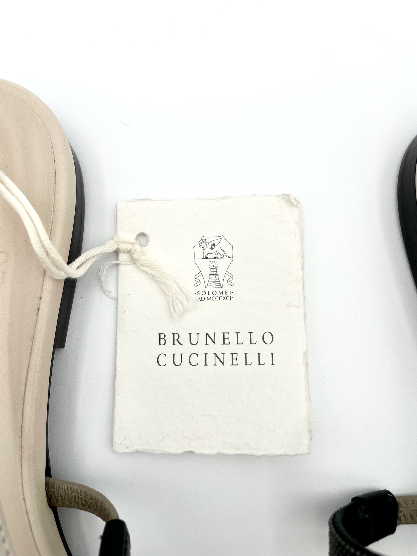 Brand New Brunello Cucinelli Pointer Toe Ballet Flats Size 37.5